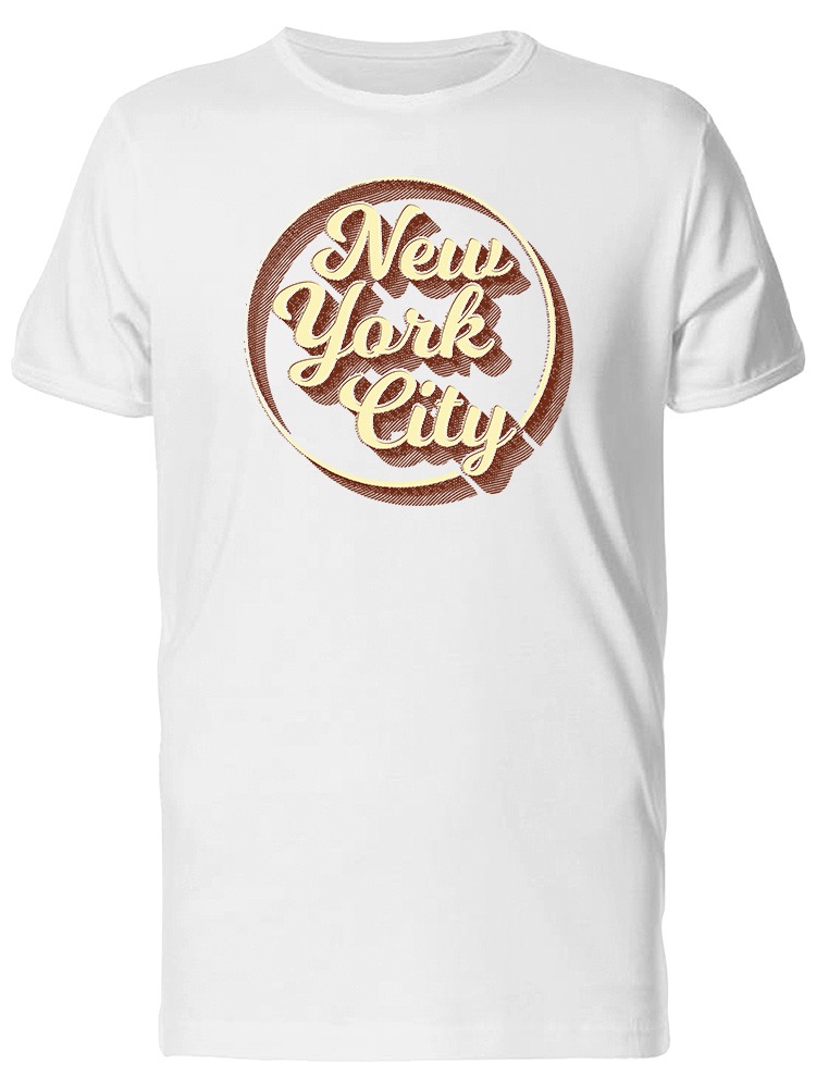 Foto 2 pulgar | Playera para Hombre Smartprintsink color Blanco Estampado New York