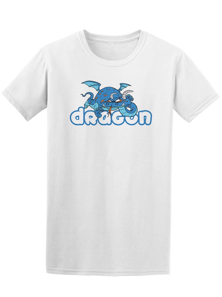 Playera SmartPrintsInk color Blanco para Hombre - Ilustración de Dragón