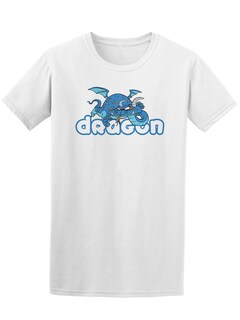 Foto 1 | Playera SmartPrintsInk color Blanco para Hombre - Ilustración de Dragón