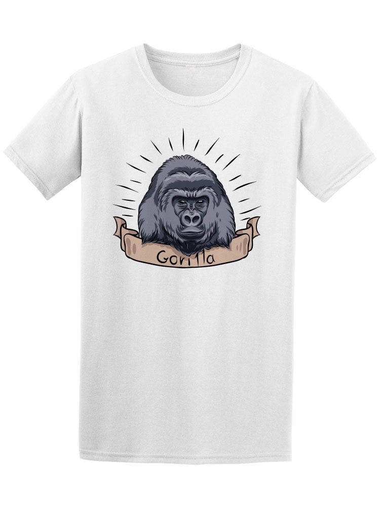 Playera para Hombre Smartprintsink color Blanco Estampado Gorila