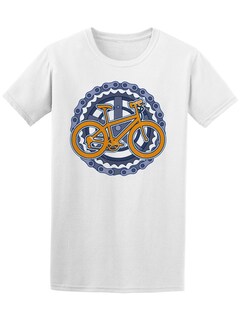 Foto 1 | Playera para Hombre Smartprintsink color Blanco Estampado Bicicleta