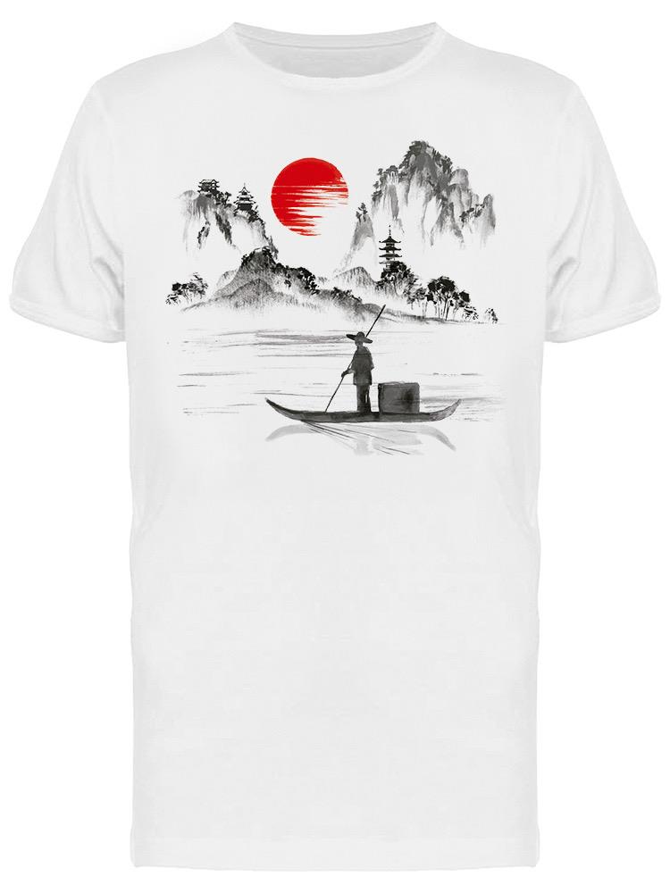 Playera SmartPrintsInk color Blanco para Hombre - Hombre en Canoa