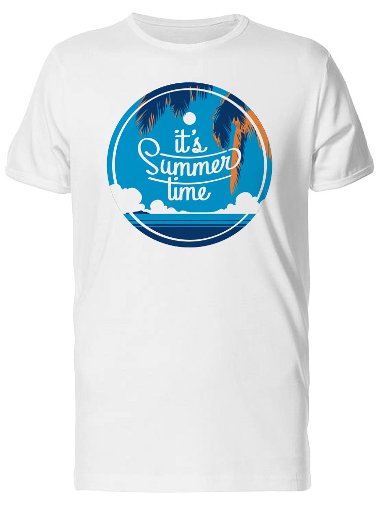 Foto 2 pulgar | Playera SmartPrintsInk color Blanco para Hombre - Es Tiempo De Verano