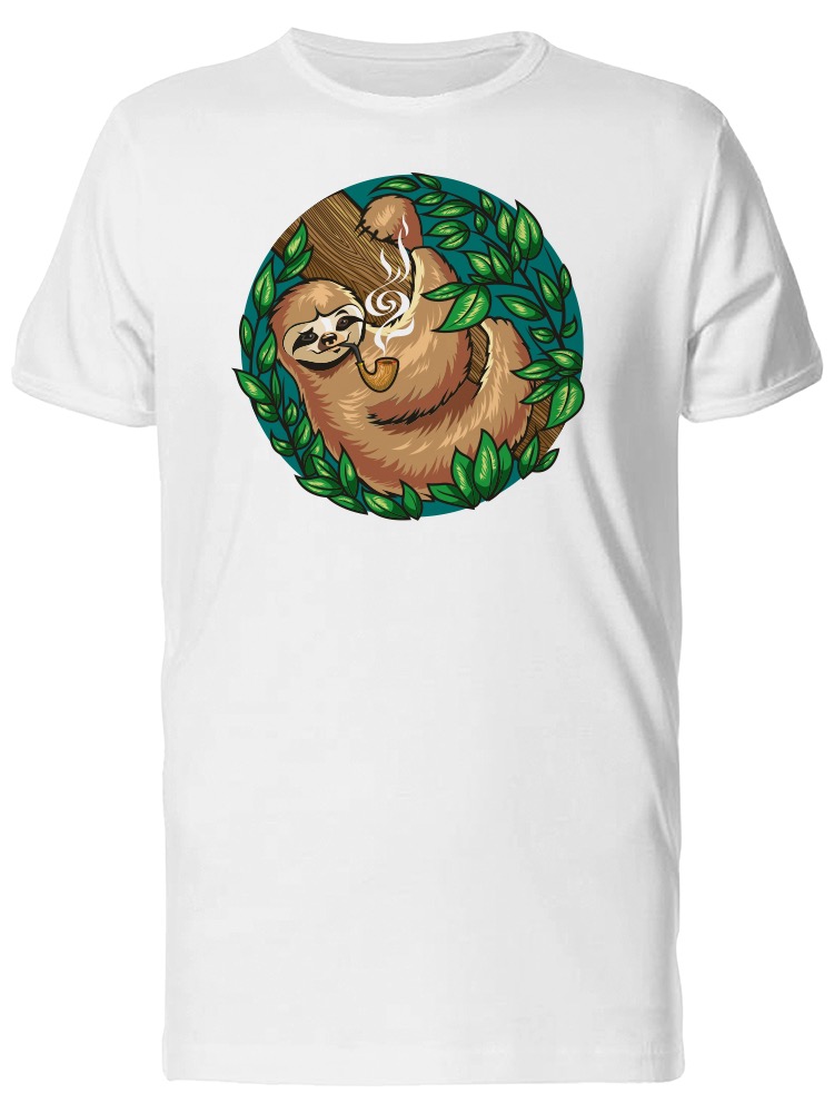 Playera Smartprintsink Hombre Ilustracion Oso Perezoso Con Pipa
