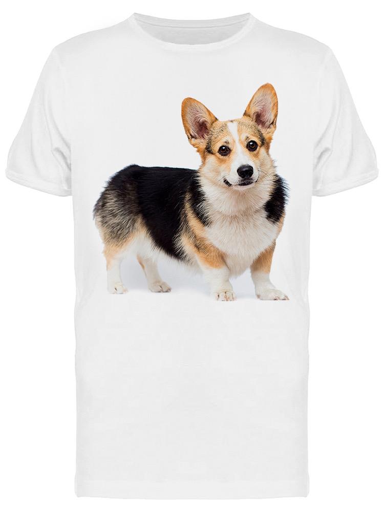 Playera SmartPrintsInk color Blanco para Hombre - Fotografía de Corgi
