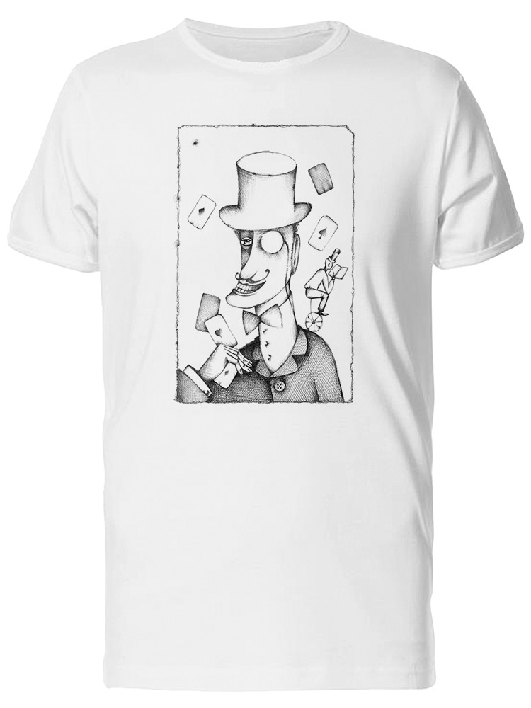 Playera Smartprintsink Hombre Ilustración Hombre con Cartas