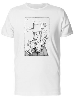 Foto 1 | Playera Smartprintsink Hombre Ilustración Hombre con Cartas