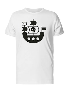 Foto 1 | Playera Smartprintsink Hombre Ilustracion Silueta Barco Pirata