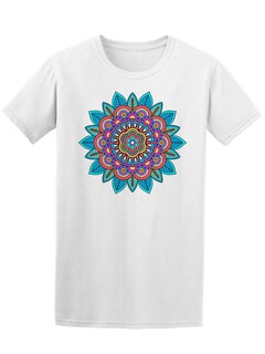 Foto 1 | Playera Smartprintsink Hombre Arte Mandala Flor de Loto de Colores