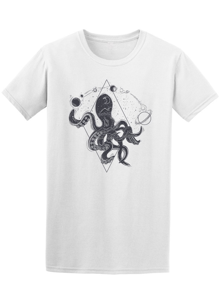 Playera Smartprintsink Hombre Ilustración Pulpo Cósmico