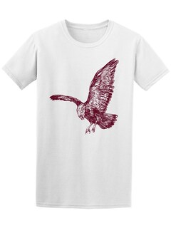 Foto 1 | Playera SmartPrintsInk color Blanco para Hombre - Ilustración Águila Volando