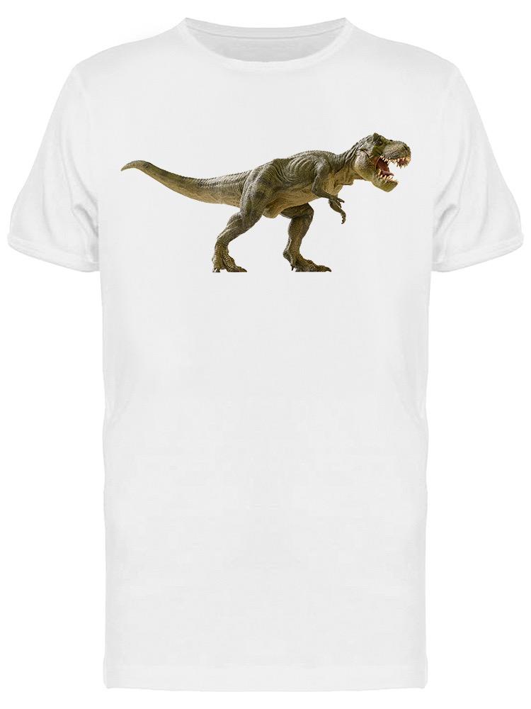 Foto 2 pulgar | Playera SmartPrintsInk color Blanco para Hombre - T-Rex Rugiendo