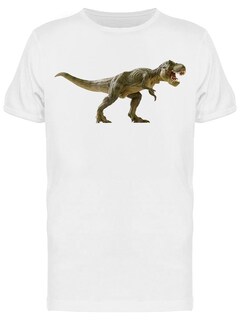 Foto 1 | Playera SmartPrintsInk color Blanco para Hombre - T-Rex Rugiendo
