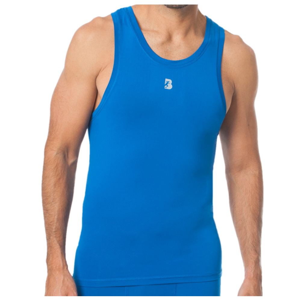 Foto 2 pulgar | Tank Top Dry-fit Poliéster Cómodo Black Secret Sport Azul Rey para Hombre