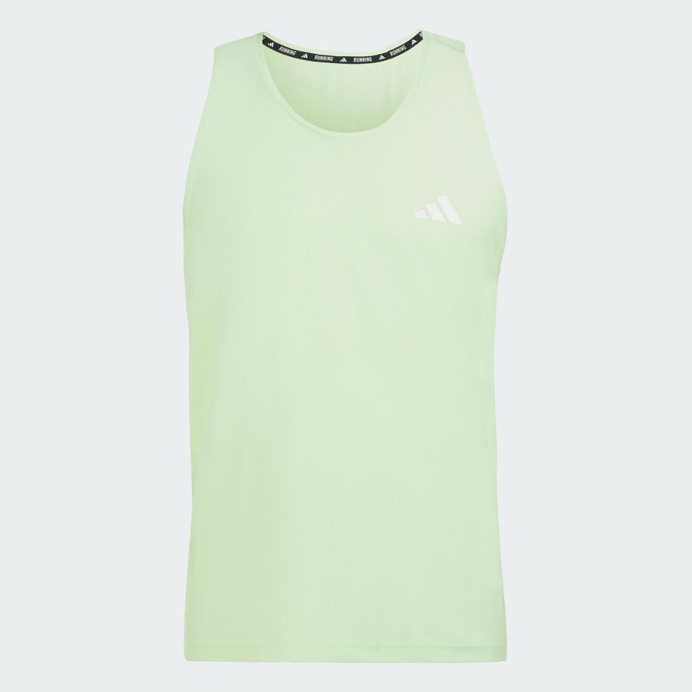 Foto 3 pulgar | Playera sin Mangas Adidas Own The Run Verde para Hombre