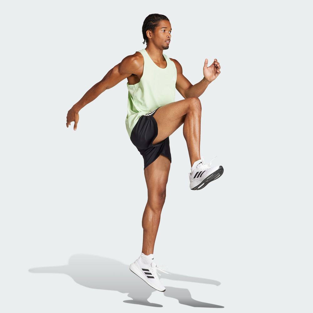 Foto 6 pulgar | Playera sin Mangas Adidas Own The Run Verde para Hombre