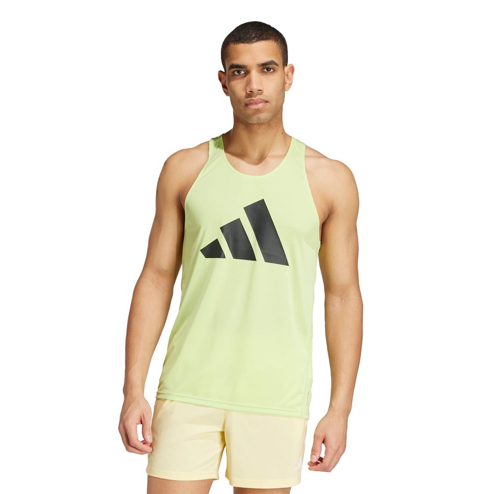 Foto 3 pulgar | Playera Sin Mangas Run It Adidas Verde Hombre