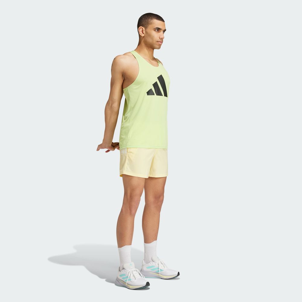 Foto 7 pulgar | Playera Sin Mangas Run It Adidas Verde Hombre