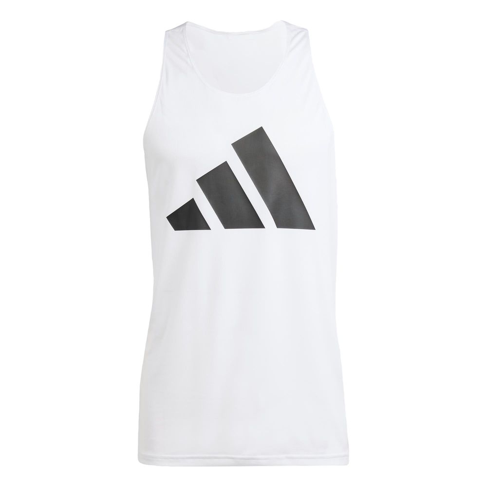 Foto 2 pulgar | Playera Sin Mangas Run It Adidas Blanco para Hombre