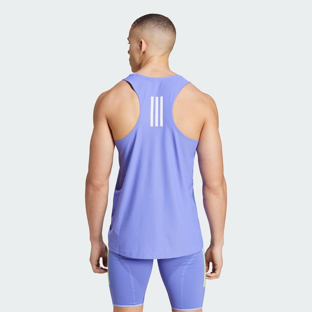Foto 5 pulgar | Playera Sin Mangas Own The Run Adidas Azul Hombre