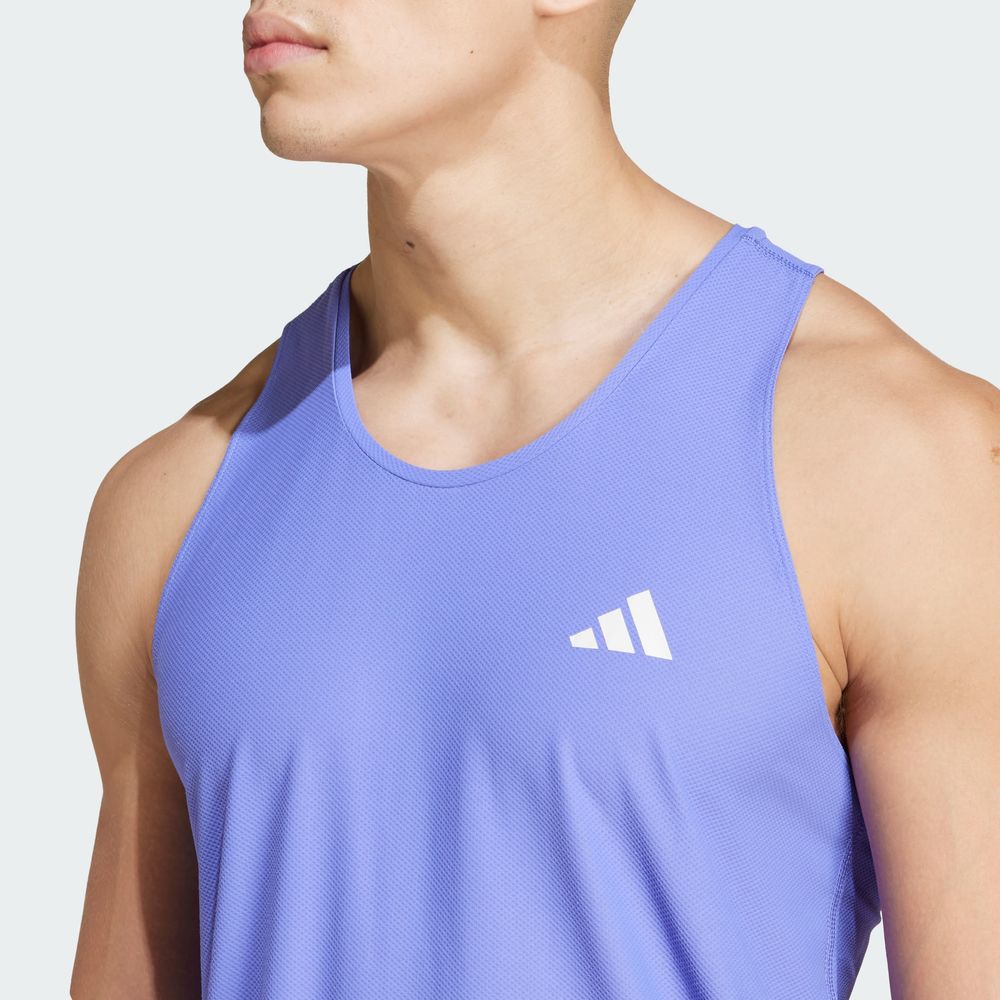 Foto 7 pulgar | Playera Sin Mangas Own The Run Adidas Azul Hombre