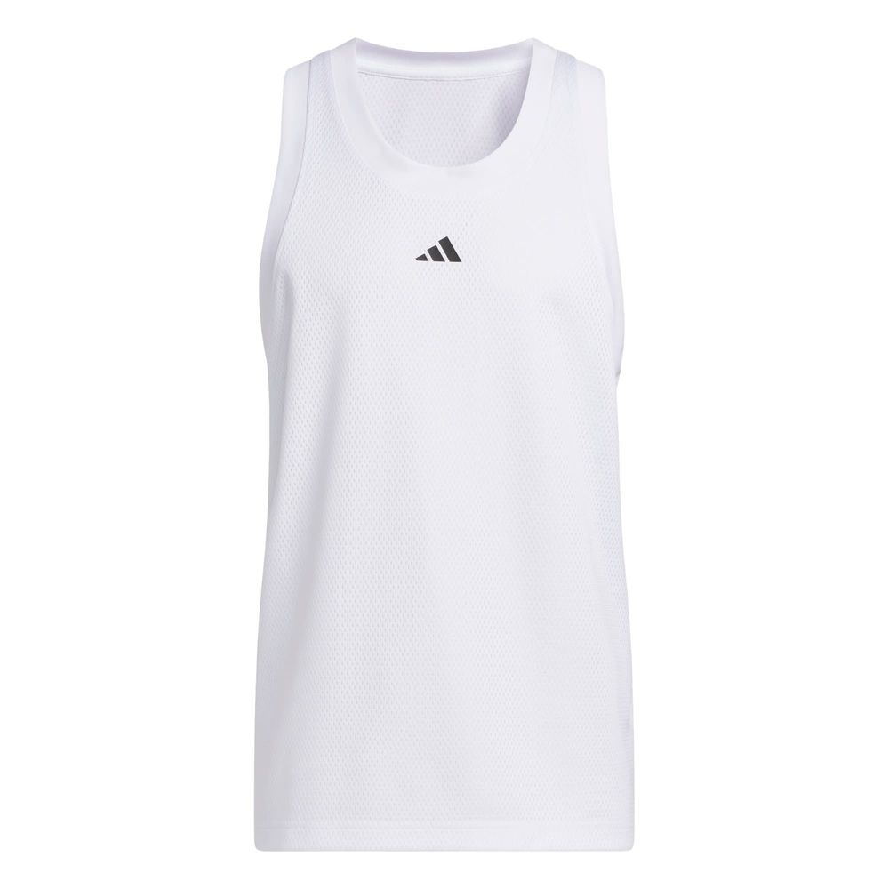 Foto 1 | Playera sin Mangas Adidas Basketball Legends Blanca para Hombre