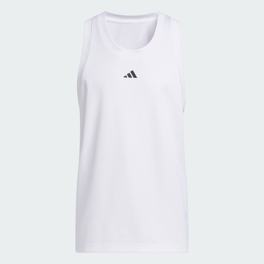 Foto 4 pulgar | Playera sin Mangas Adidas Basketball Legends Blanca para Hombre