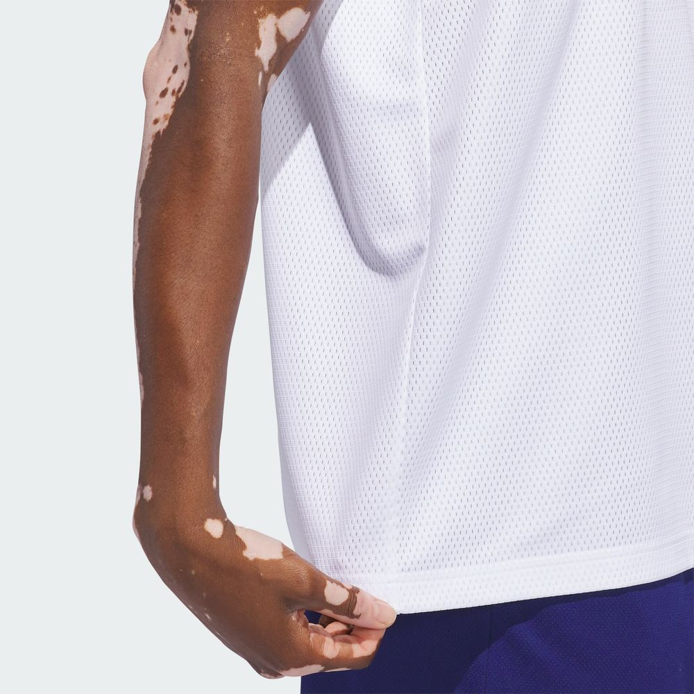 Foto 7 | Playera sin Mangas Adidas Basketball Legends Blanca para Hombre