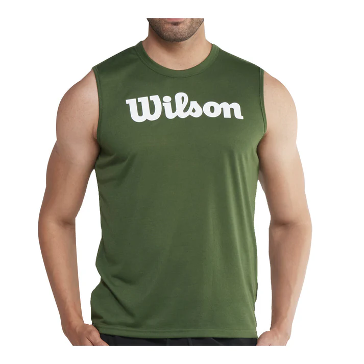 Playera Wilson Polyspun Sin Manga Estampada Para Hombre