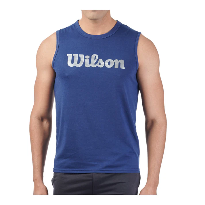 Playera Wilson Polyspun Sin Manga Estampada Para Hombre