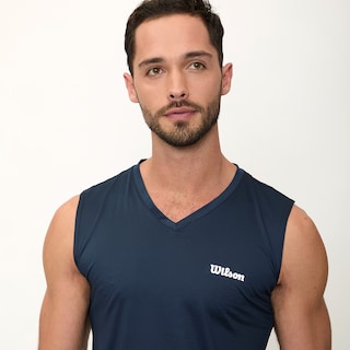 Foto 3 | Playera Wilson Ultra Ligera sin Manga Cuello V para Hombre