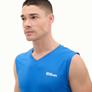 Foto 3 | Playera Wilson Ultra Ligera Sin Manga Cuello En V Para Hombre