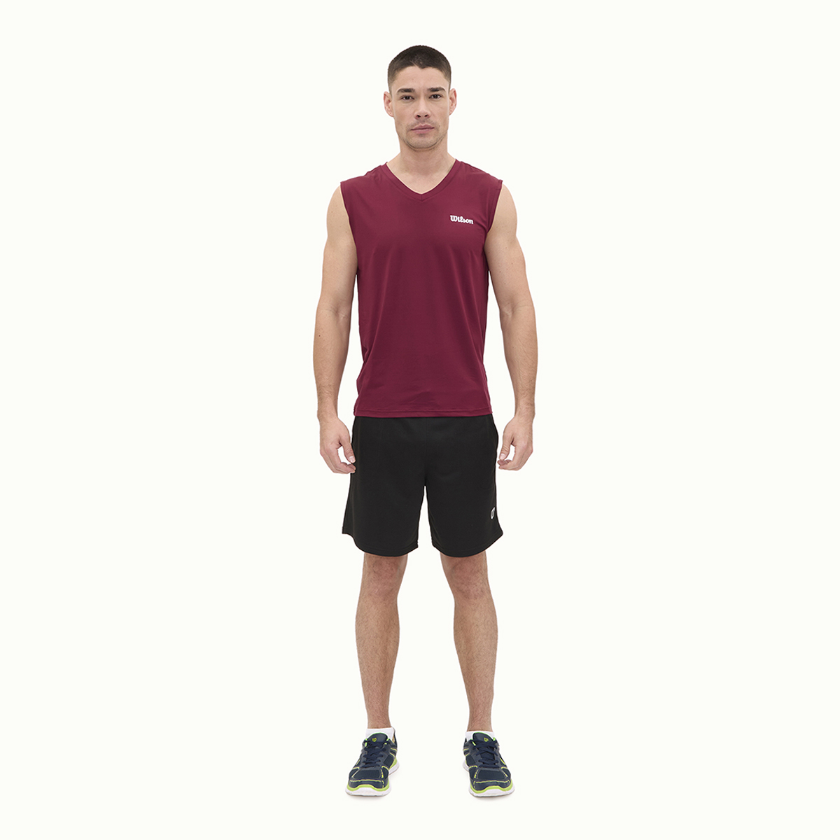 Foto 7 pulgar | Playera Wilson Ultra Ligera Sin Manga Cuello en V para Hombre