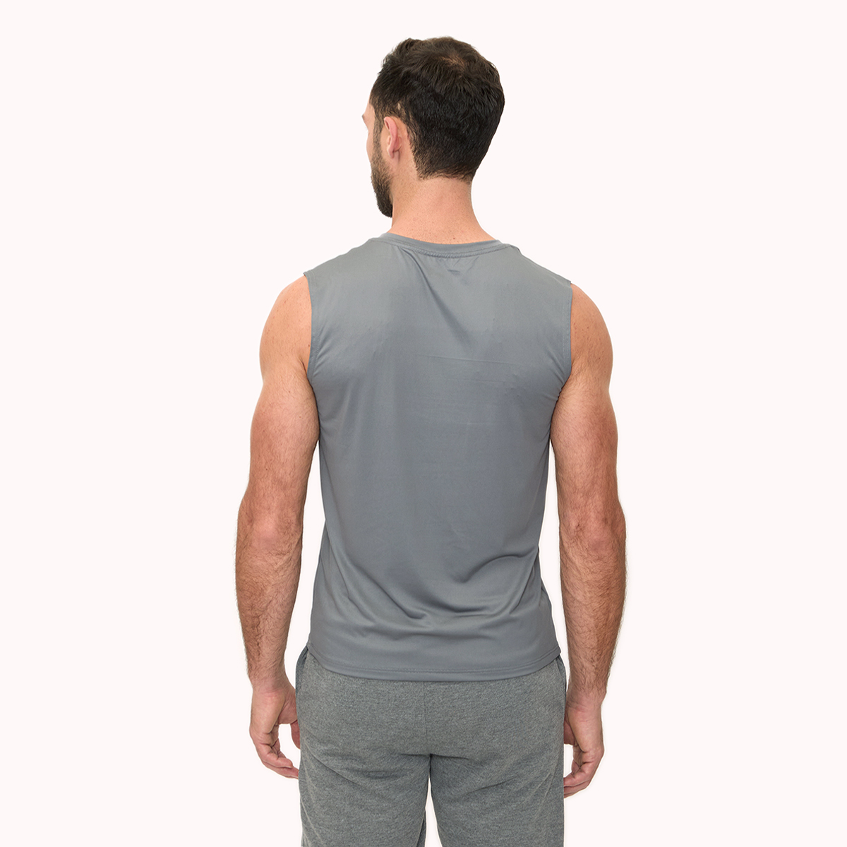 Foto 5 pulgar | Playera Wilson Ultra Ligera sin Manga Cuello en V Gris para Hombre