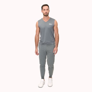 Foto 5 | Playera Wilson Ultra Ligera sin Manga Cuello en V Gris para Hombre