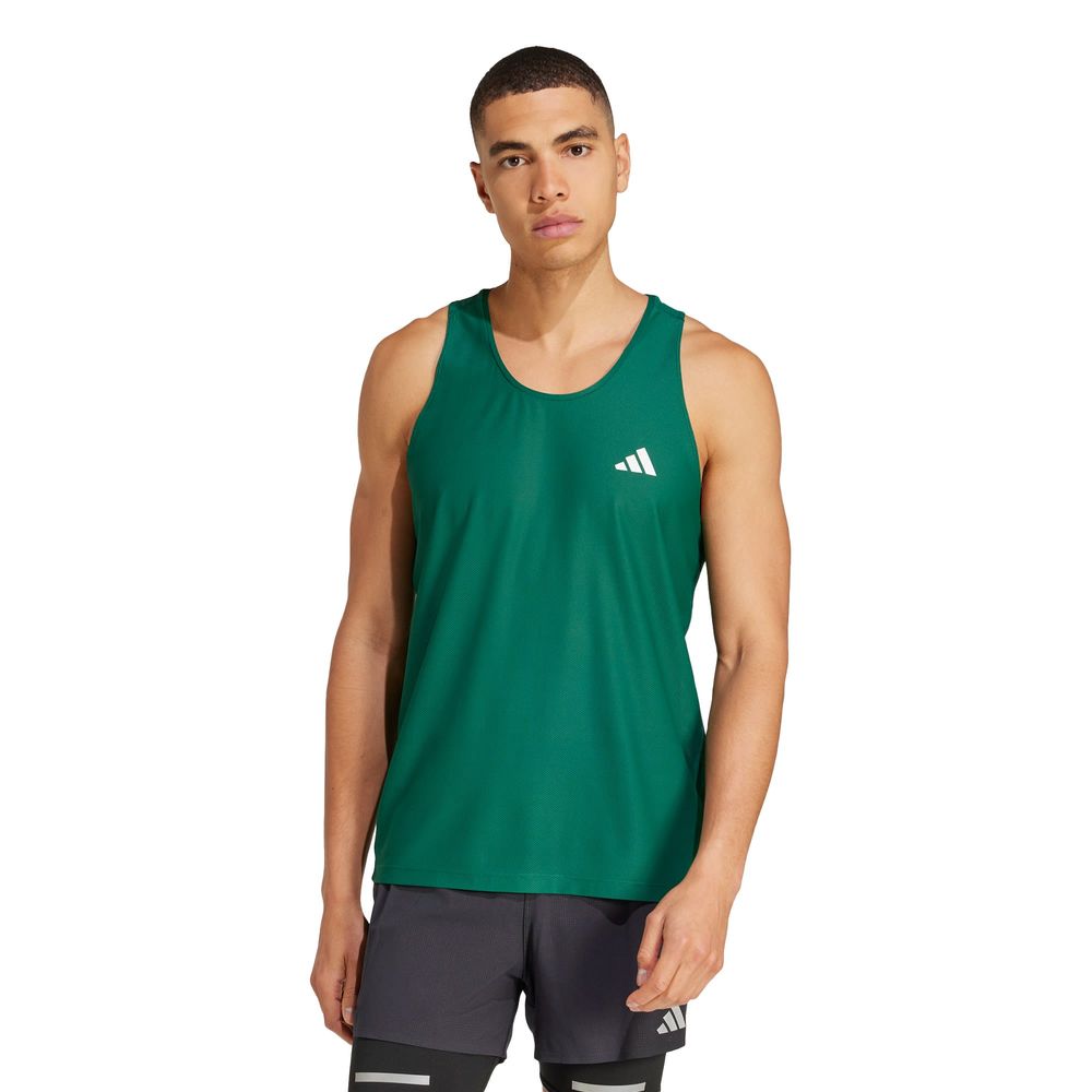 Foto 3 pulgar | Playera Sin Mangas Own The Run Adidas Verde Hombre