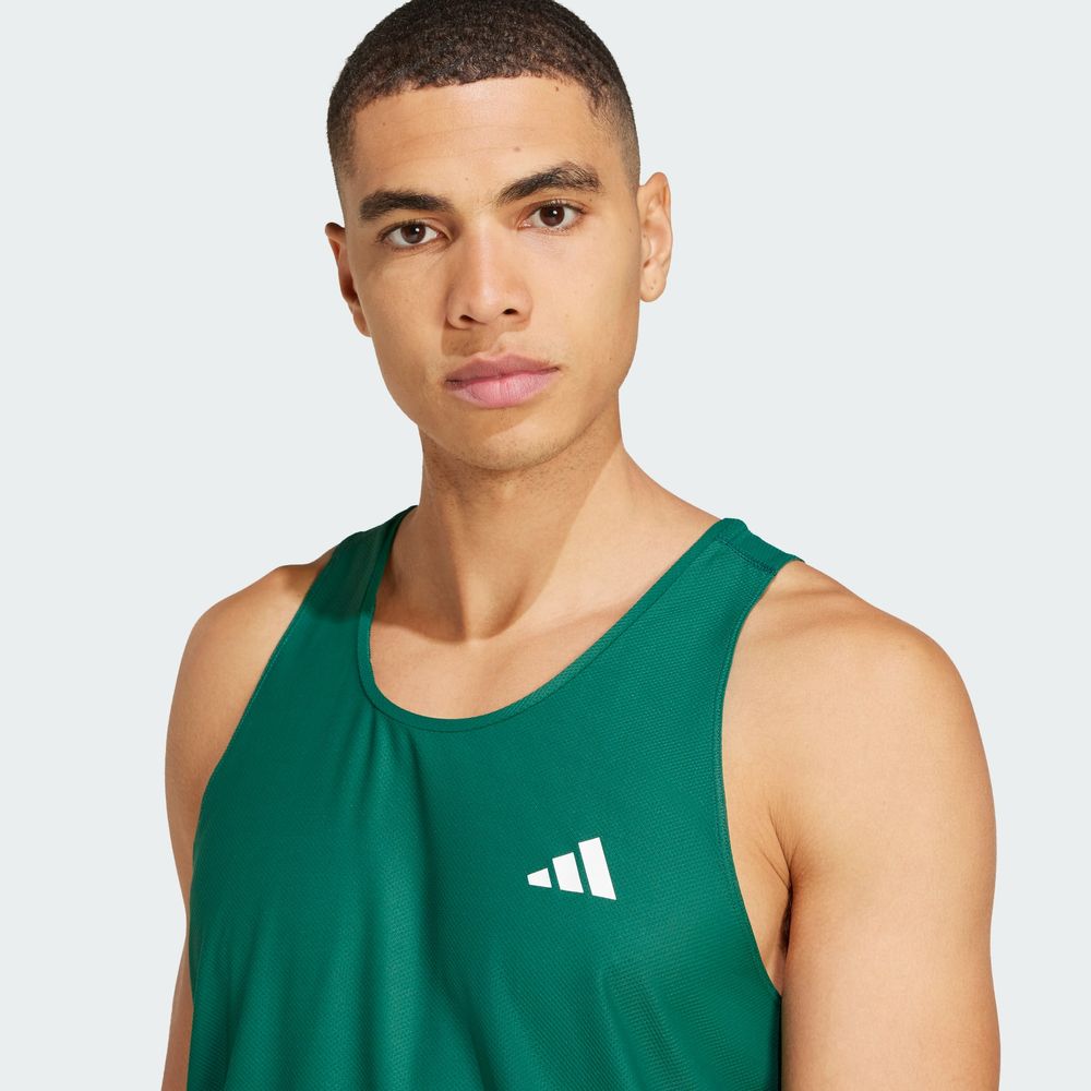 Foto 7 pulgar | Playera Sin Mangas Own The Run Adidas Verde Hombre