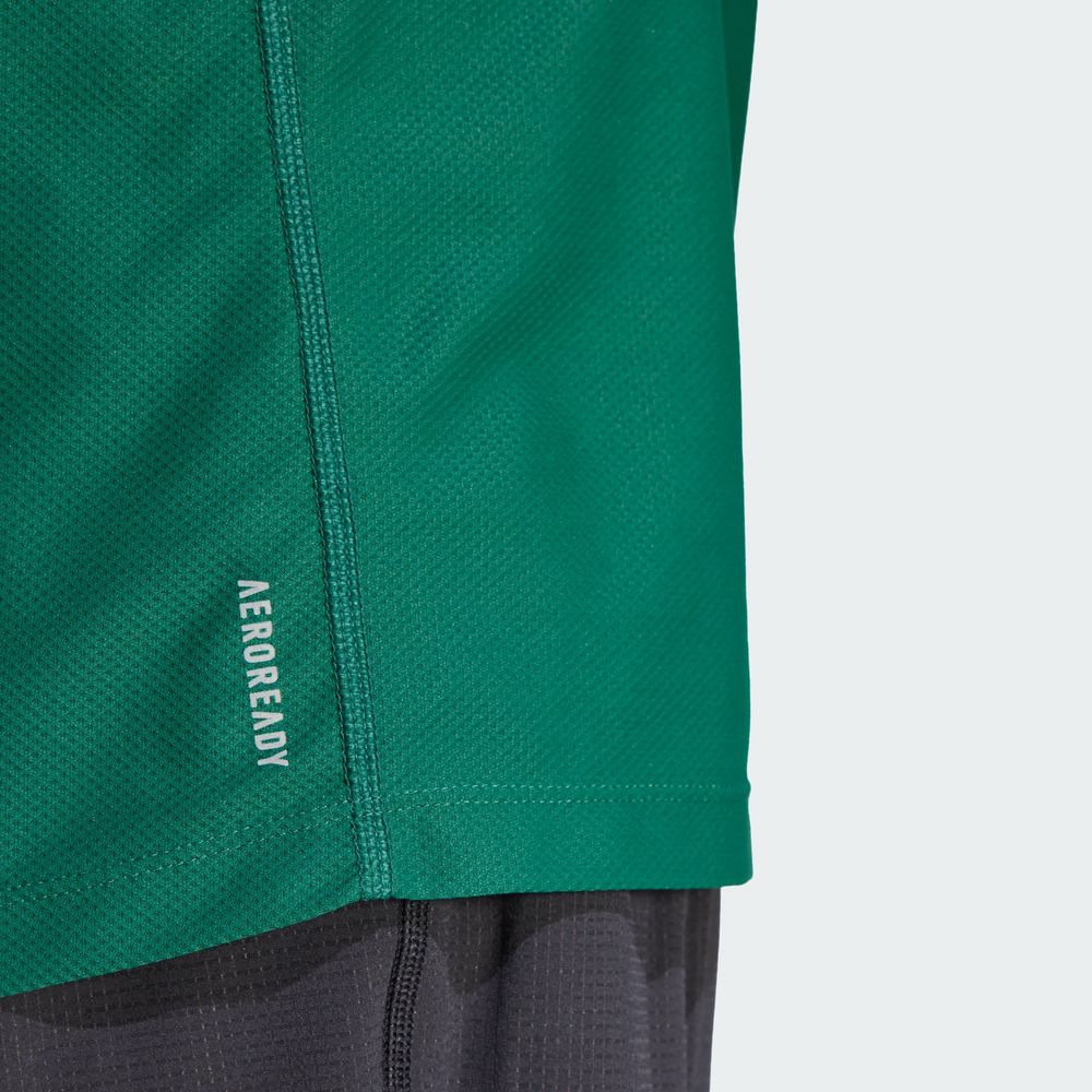 Foto 8 pulgar | Playera Sin Mangas Own The Run Adidas Verde Hombre