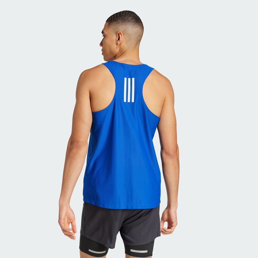 Foto 5 pulgar | Playera Sin Mangas Own The Run Adidas Azul Hombre