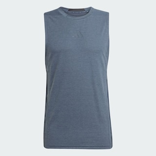 Foto 3 | Playera Sin Mangas Designed-for-training 3 Franjas Adidas Azul Hombre