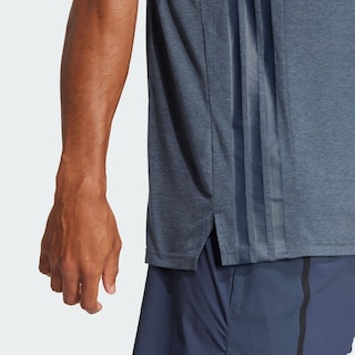 Foto 7 | Playera Sin Mangas Designed-for-training 3 Franjas Adidas Azul Hombre