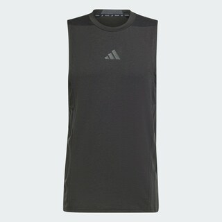 Foto 2 | Playera sin Mangas Designed-For-Training 3 Franjas Adidas Negra para Hombre