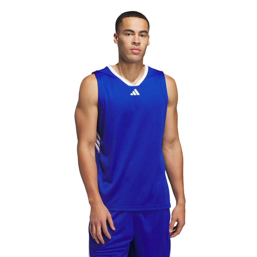 Foto 3 pulgar | Playera Adidas 3-stripes Tank Azul para Hombre