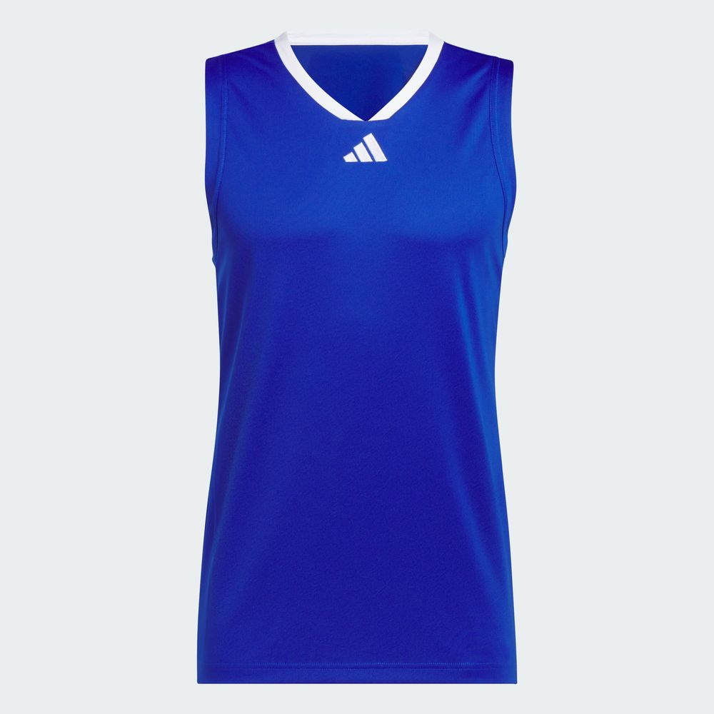 Foto 4 pulgar | Playera Adidas 3-stripes Tank Azul para Hombre