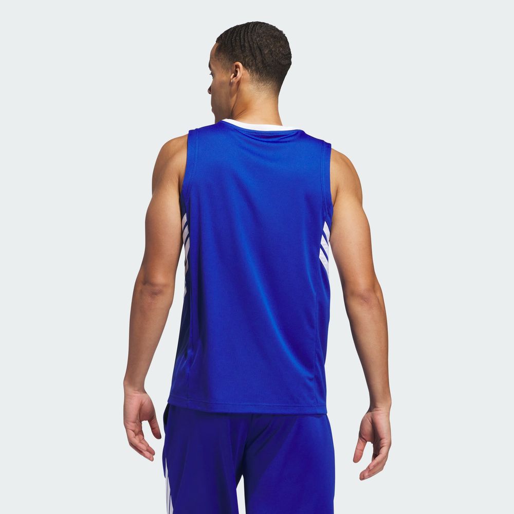 Foto 5 pulgar | Playera Adidas 3-stripes Tank Azul para Hombre