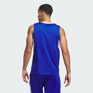 Foto 4 | Playera Adidas 3-stripes Tank Azul para Hombre