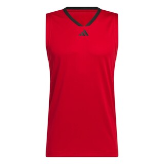 Foto 1 | Tank 3-Stripes Adidas Rojo para Hombre