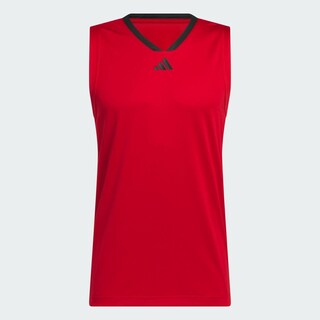 Foto 3 | Tank 3-Stripes Adidas Rojo para Hombre