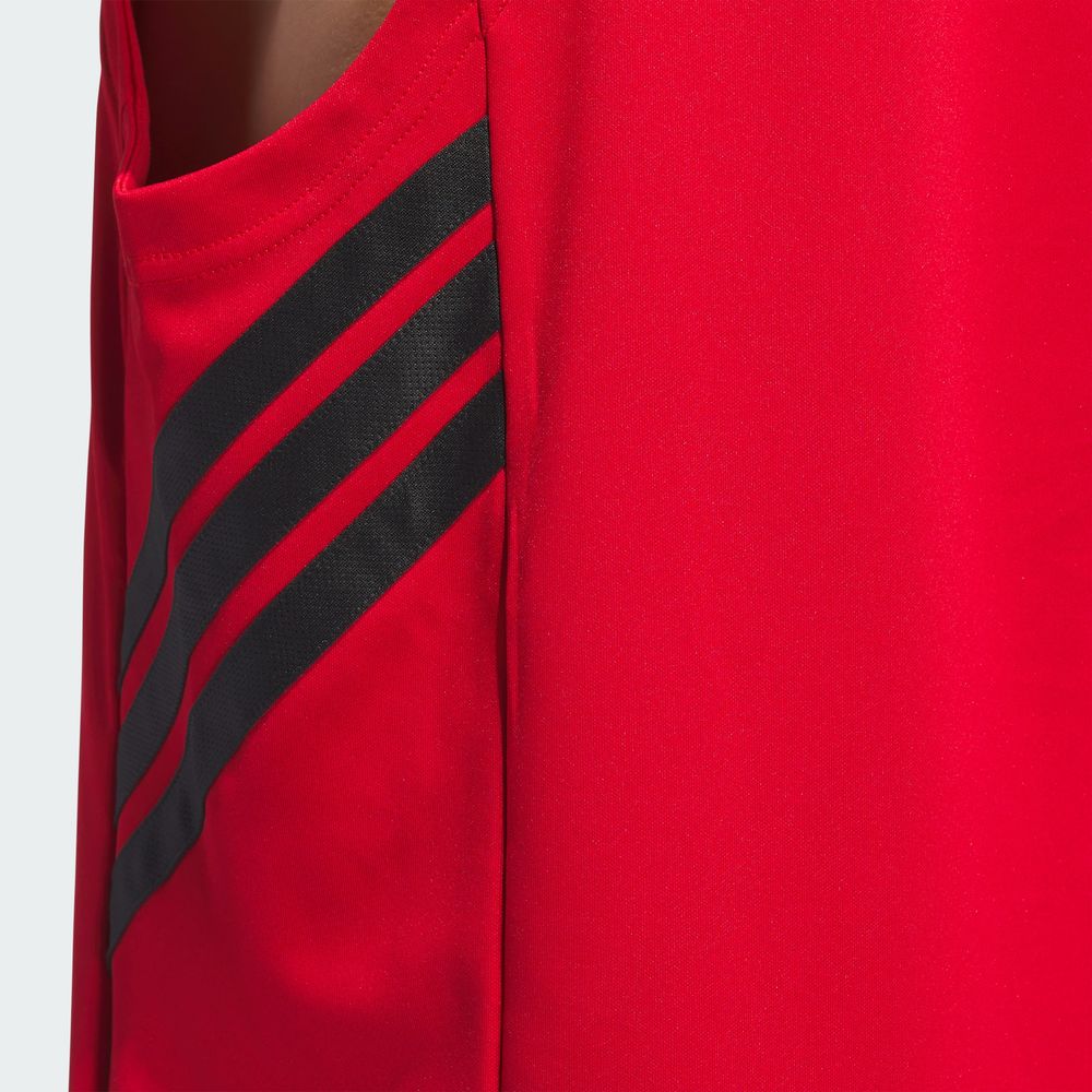Foto 8 pulgar | Tank 3-Stripes Adidas Rojo para Hombre