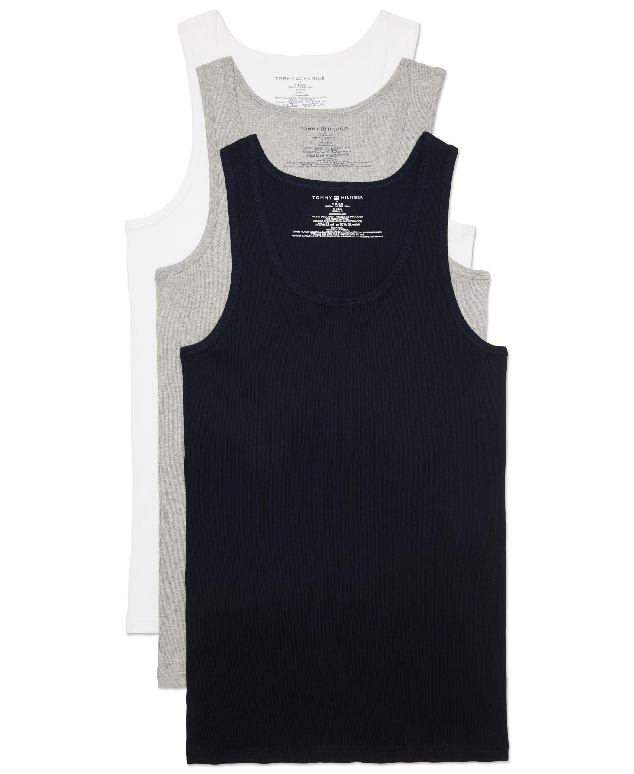 Foto 2 pulgar | Camiseta Sin Mangas Tommy Hilfiger Cotton Classic Para Hombre, Paquete De 3 - Venta Internacional.